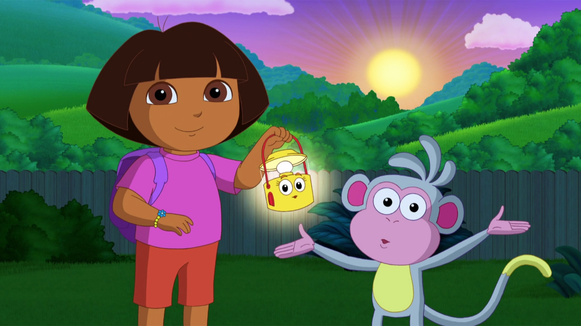 Dora The Explorer Night Light Adventure - HD Wallpaper 