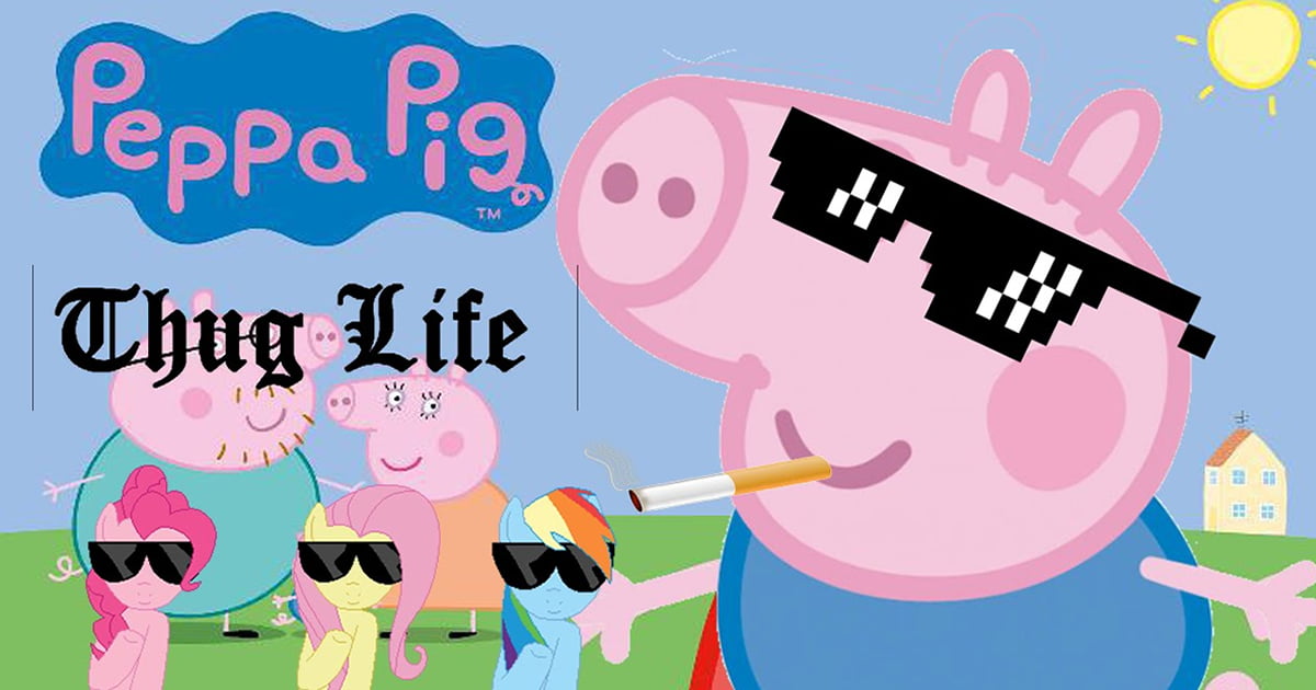 Peppa Pig Memes Are Banned In A Popular China App For - Gangster George Peppa Pig - HD Wallpaper 