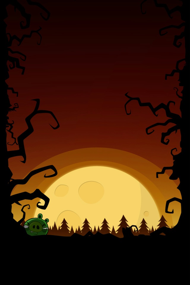 Angry Birds Halloween Iphone - HD Wallpaper 
