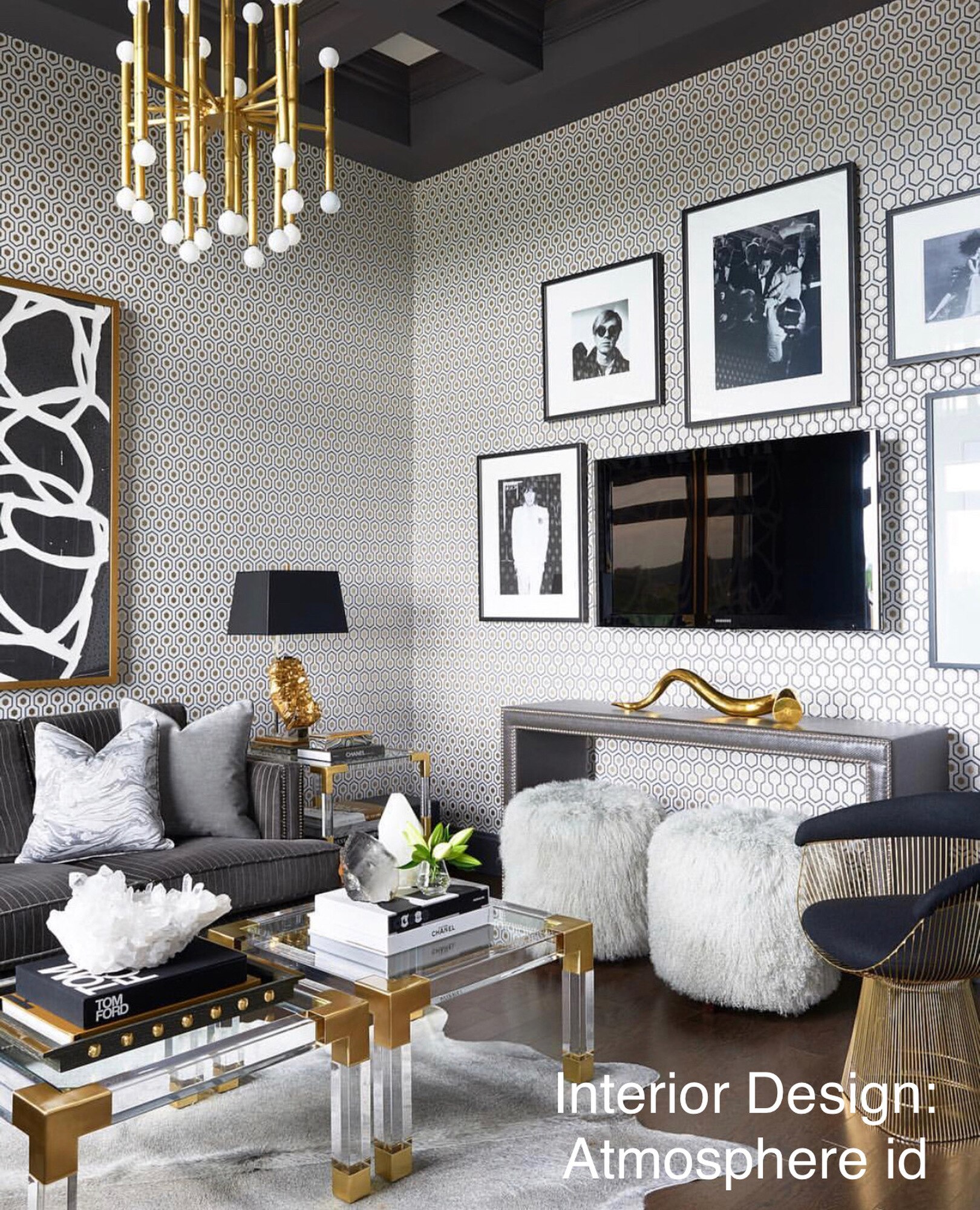 Glam Chic Living Room - HD Wallpaper 