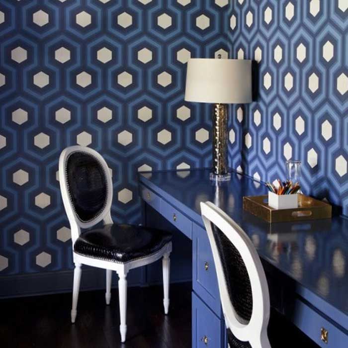 Cole And Son Hicks Grand Blue - HD Wallpaper 