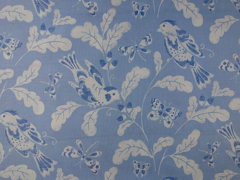 Jane Churchill Songbird Fabric* Blue - Wallpaper - HD Wallpaper 