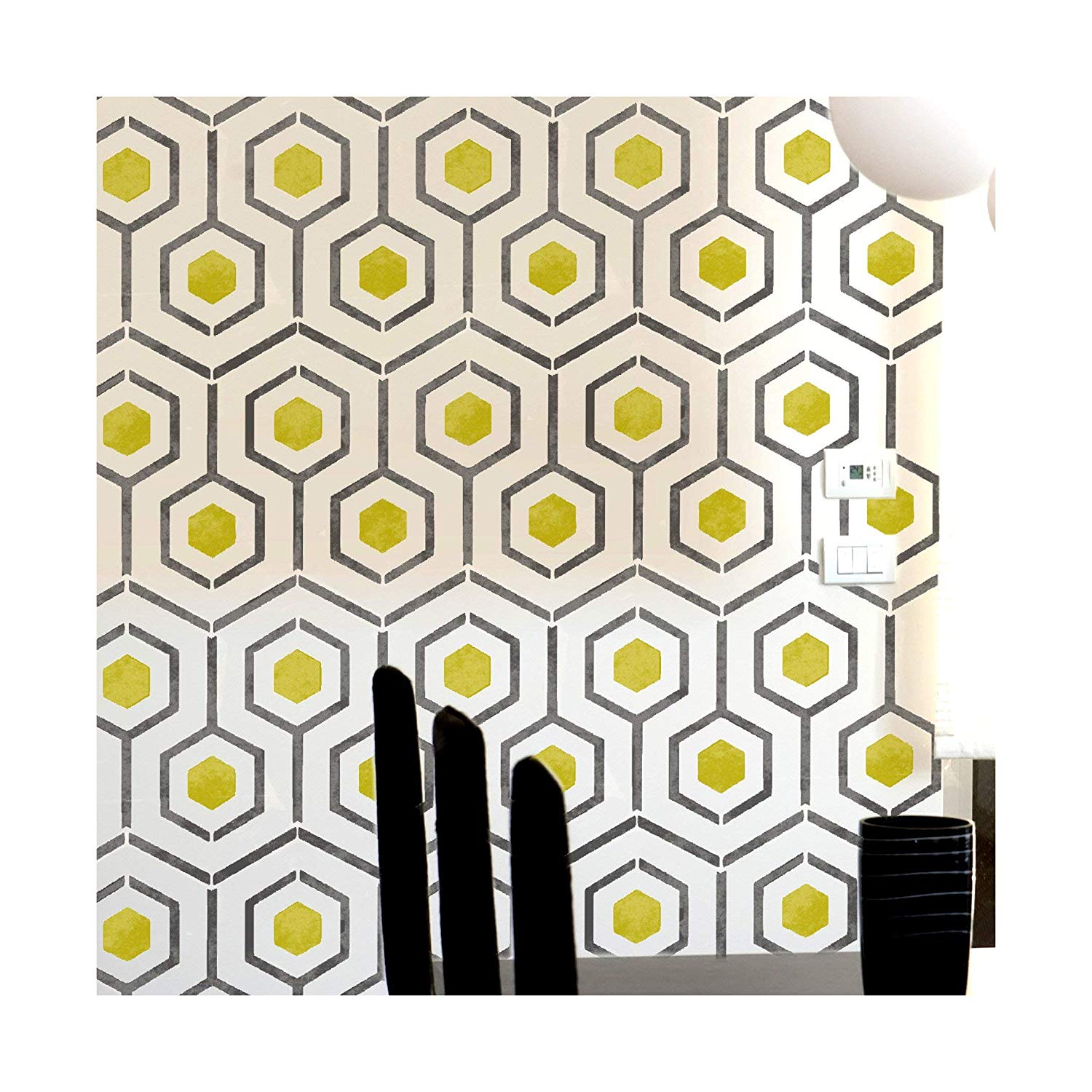 Pochoir Hexagone - HD Wallpaper 