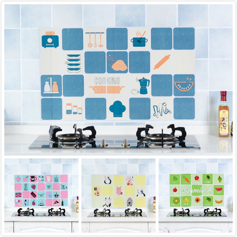 Waterproof Kitchen Anti Oil Wall Stickers Paper - HD Wallpaper 