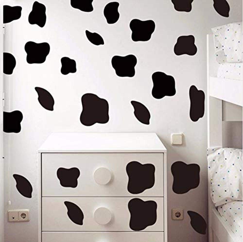 Pared Pintada Con Diseño De Vaca - HD Wallpaper 