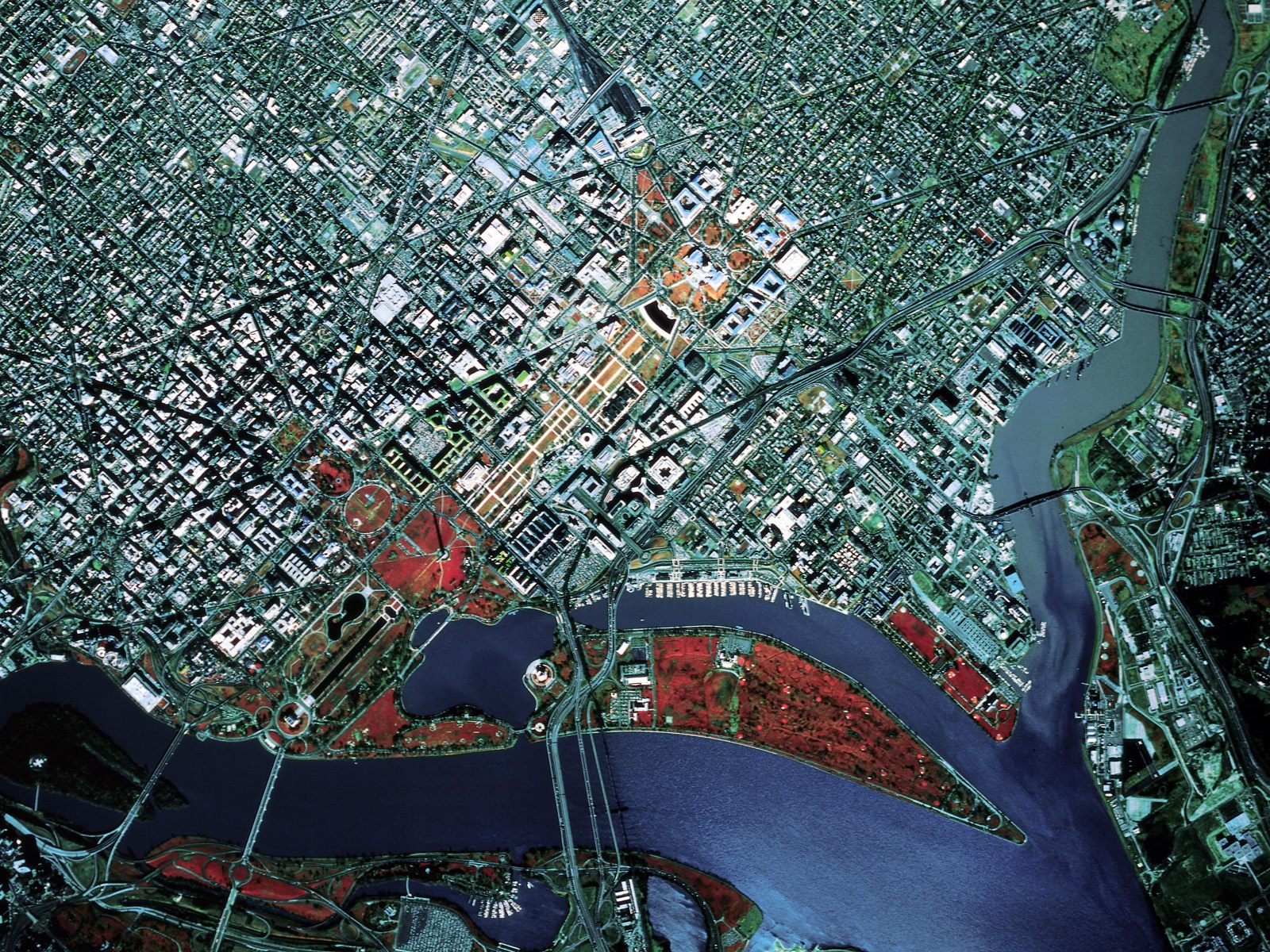Satellite View Washington D C - Leaflet Satellite View - HD Wallpaper 