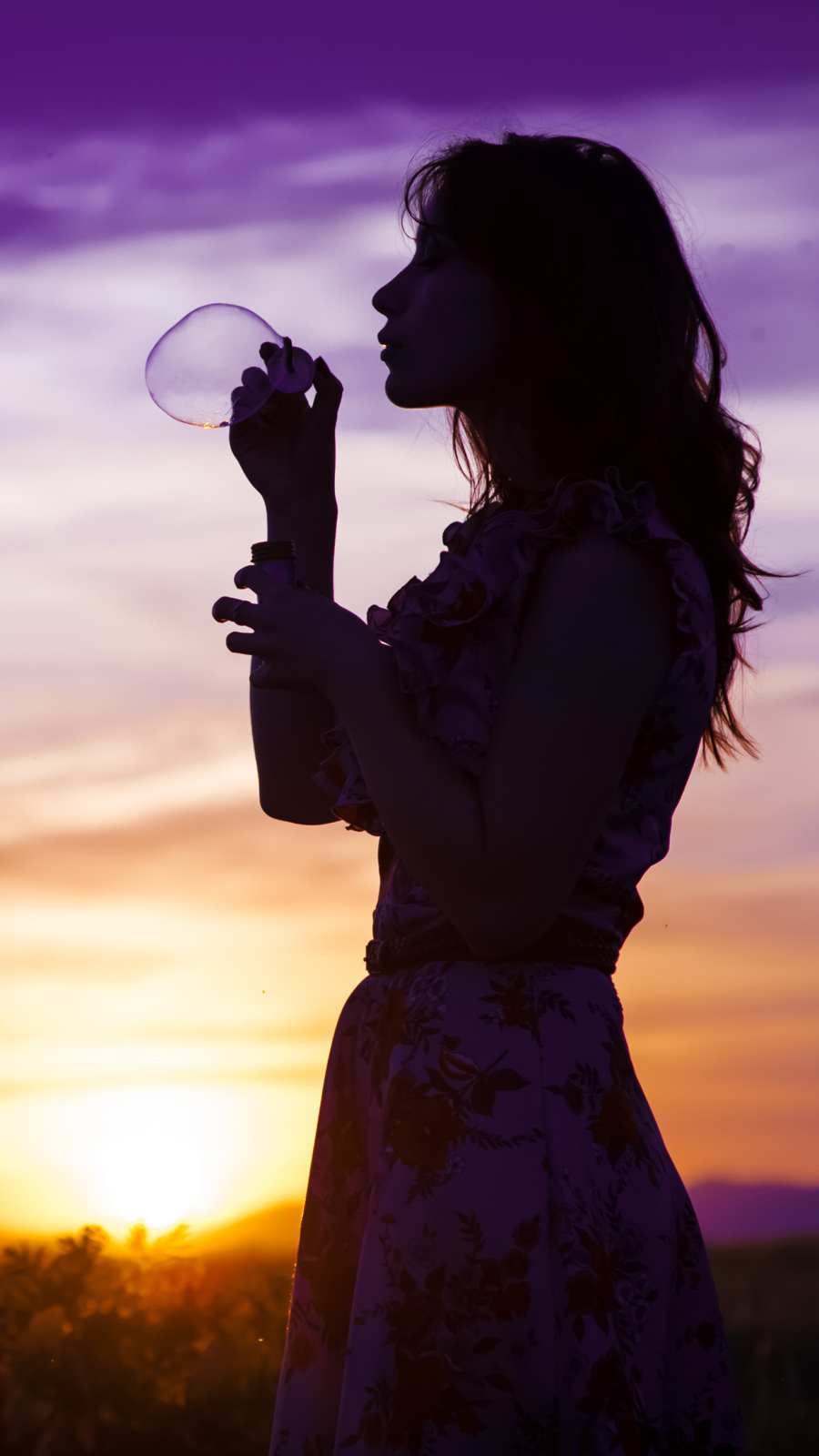 Girl Wallpaper In Sunset - HD Wallpaper 