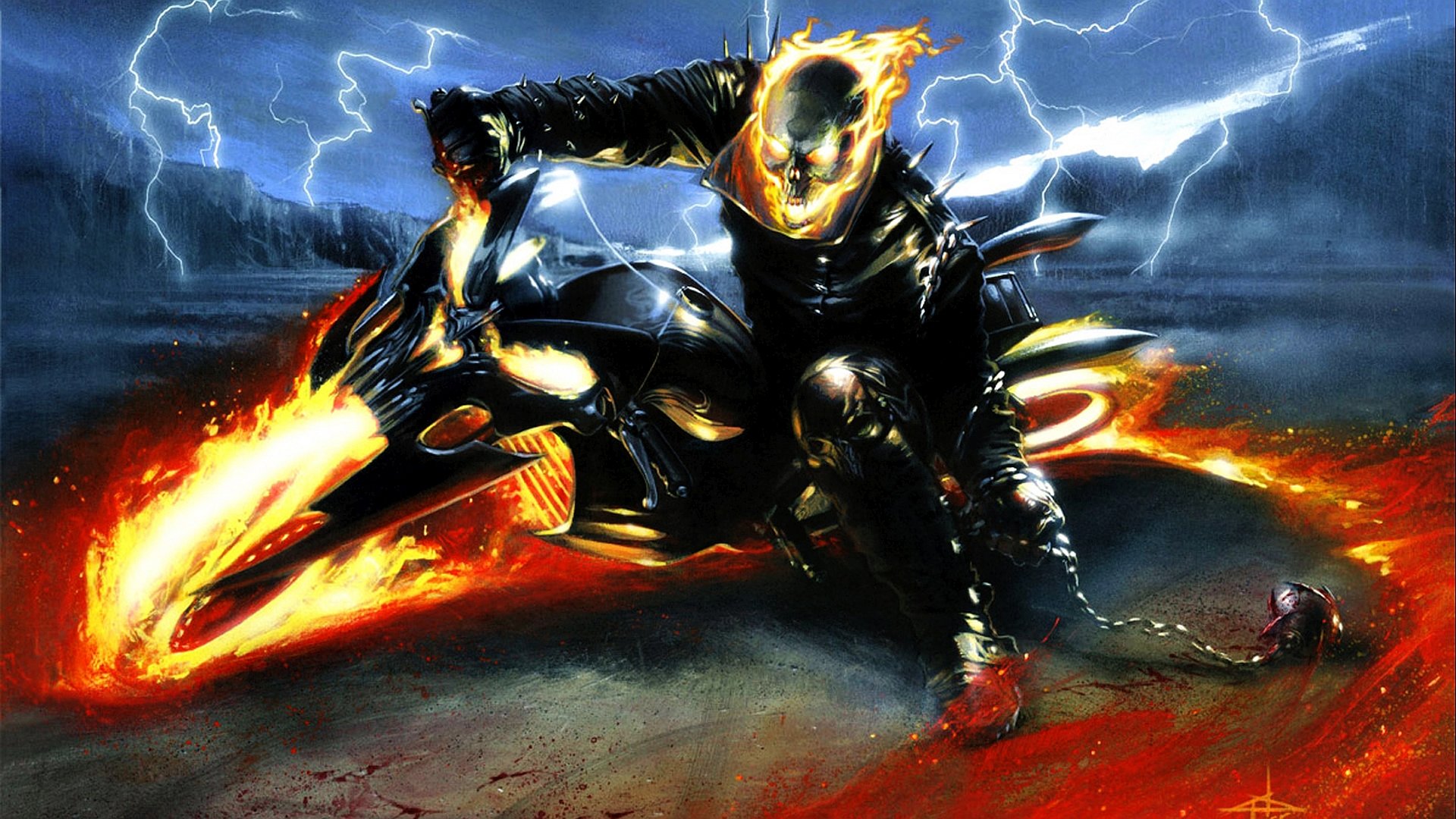 High Resolution Ghost Rider Full Hd Wallpaper Id - Ghost Rider Images Download - HD Wallpaper 