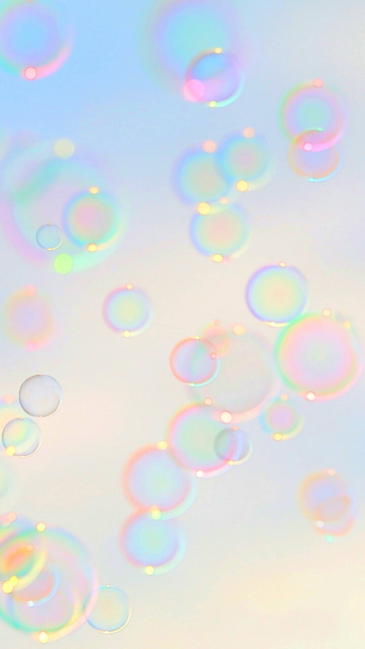 Background, Bubbles, And Colors Image - Pastel Background With Bubbles - HD Wallpaper 