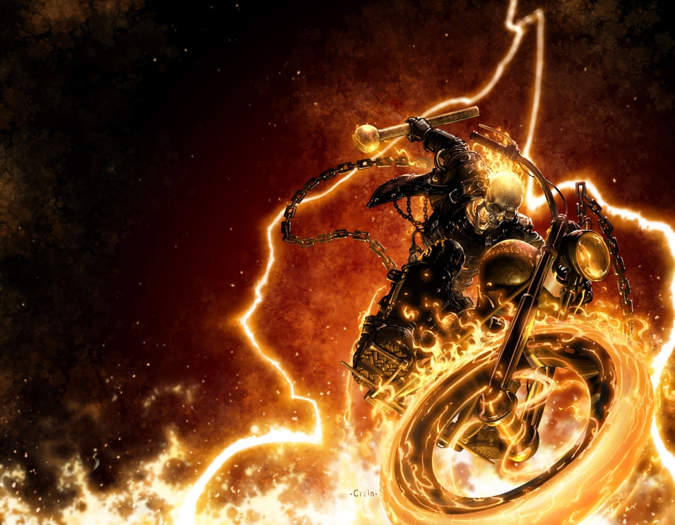 Ghost Rider Flames - HD Wallpaper 