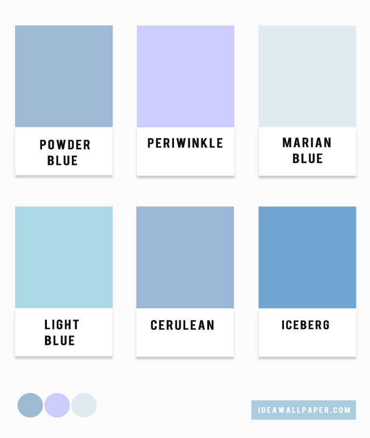 Blue Hues Color Palette, Blue Color Combination - Baby Blue And Powder Blue - HD Wallpaper 