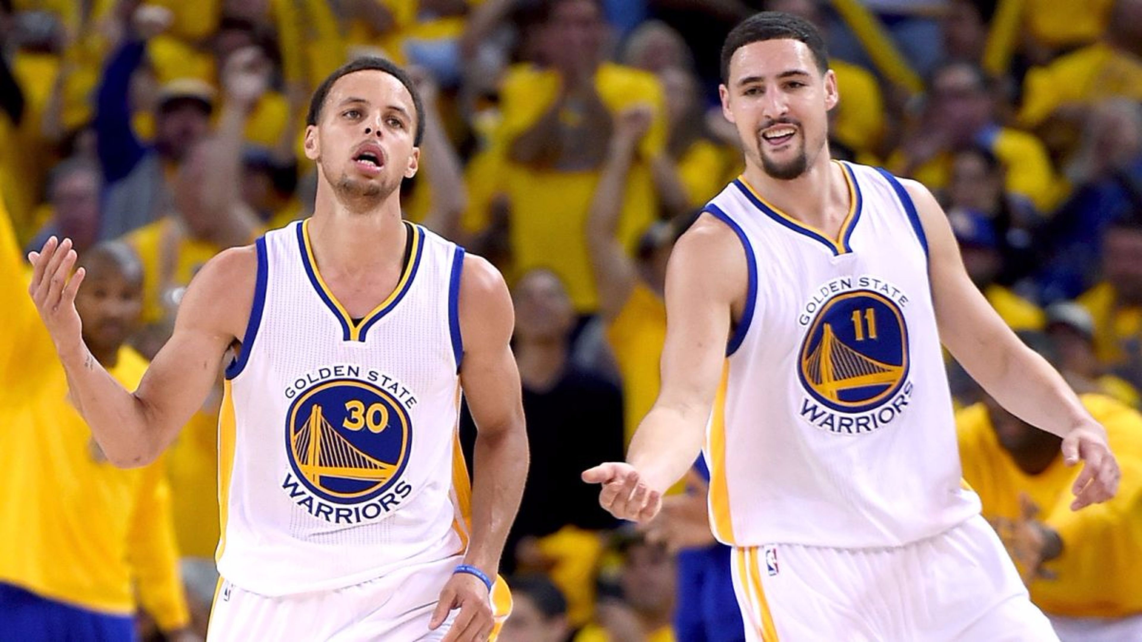 Klay Thompson Vs 4k Steph Curry Wallpaper 
 Data Src - Klay Thompson And Stephen Curry Wallpaper 4k - HD Wallpaper 