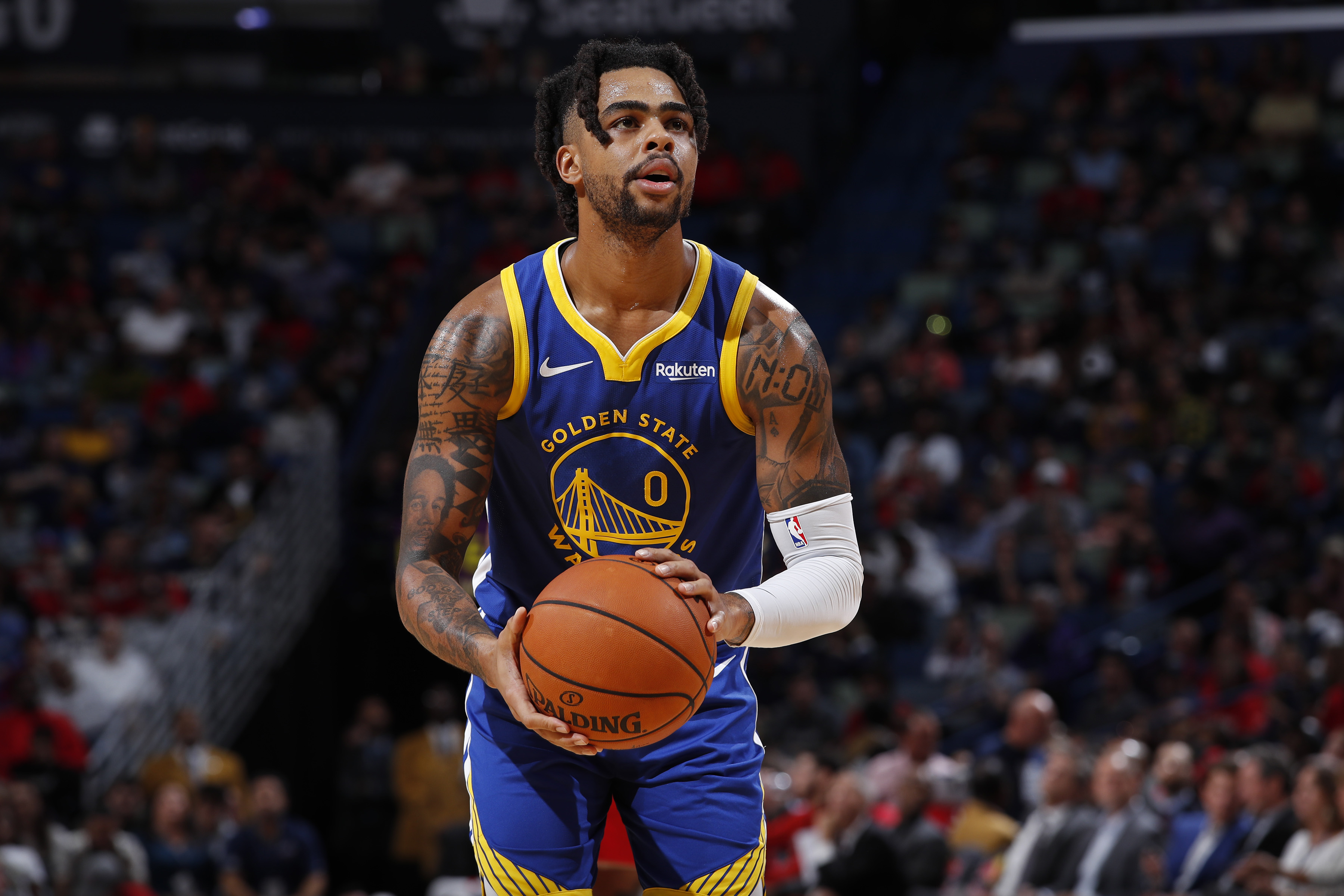 Golden State Warriors V New Orleans Pelicans - D Angelo Russell Warriors Vs Spurs - HD Wallpaper 