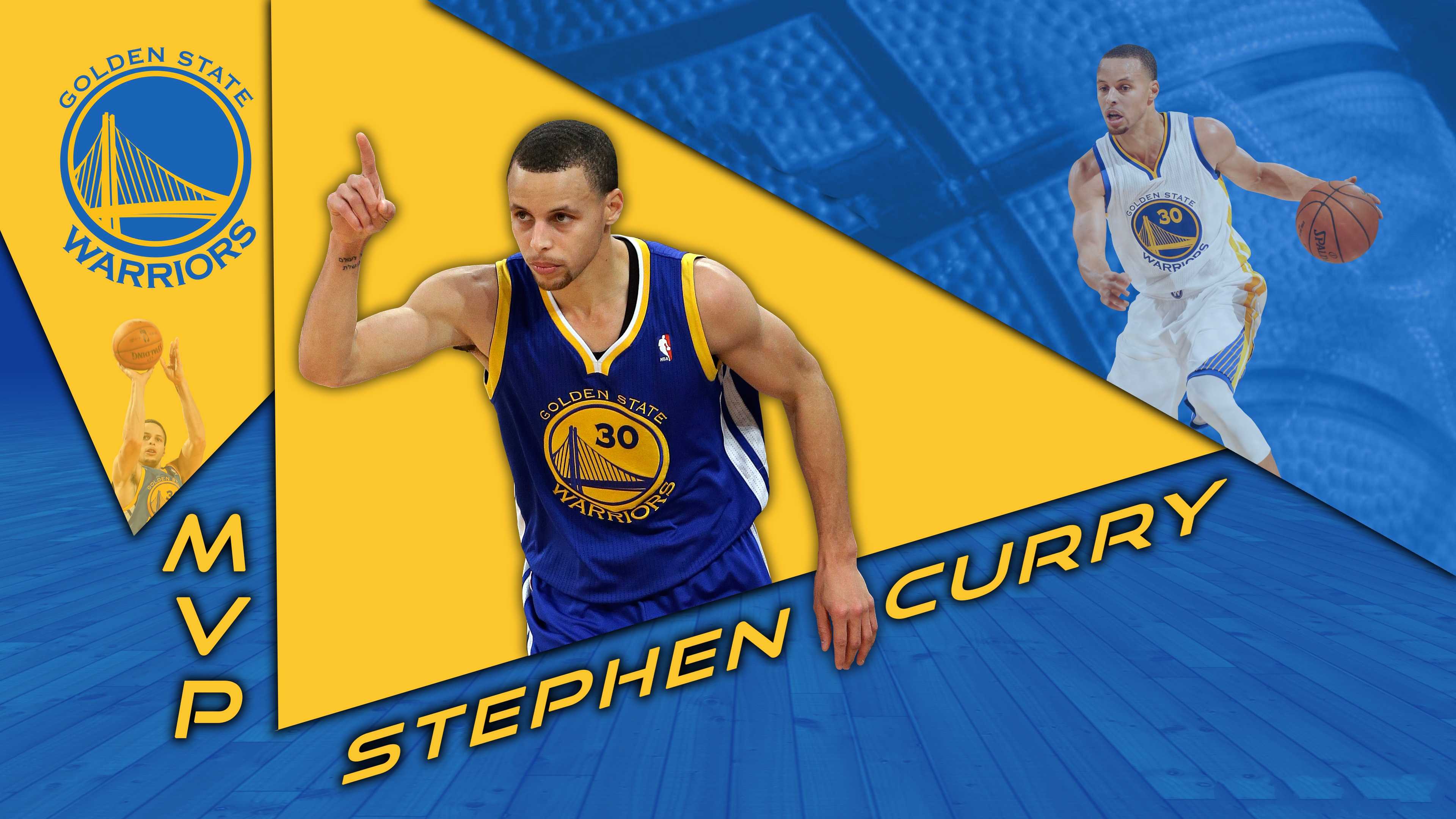 Steph Curry Wallpaper Hd - Stephen Curry Golden State Warriors Logo Curry -  3840x2160 Wallpaper 