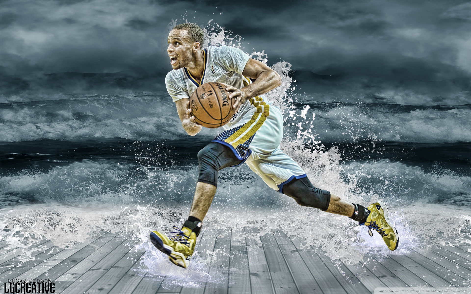 Nba Wallpapers Stephen Curry Stephen Curry Wallpapers - Stephen Curry Splash - HD Wallpaper 
