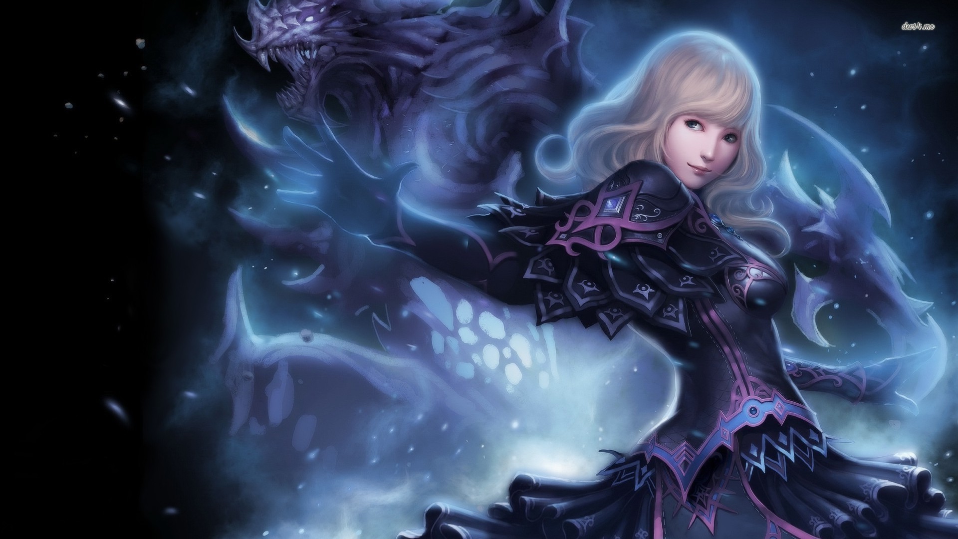 Female Fantasy Ice Warrior - HD Wallpaper 