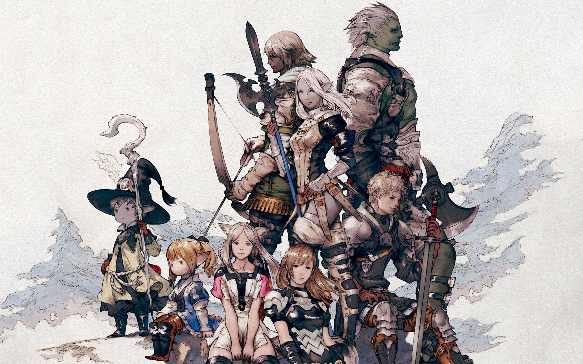Final Fantasy Akihiko Yoshida Art - HD Wallpaper 