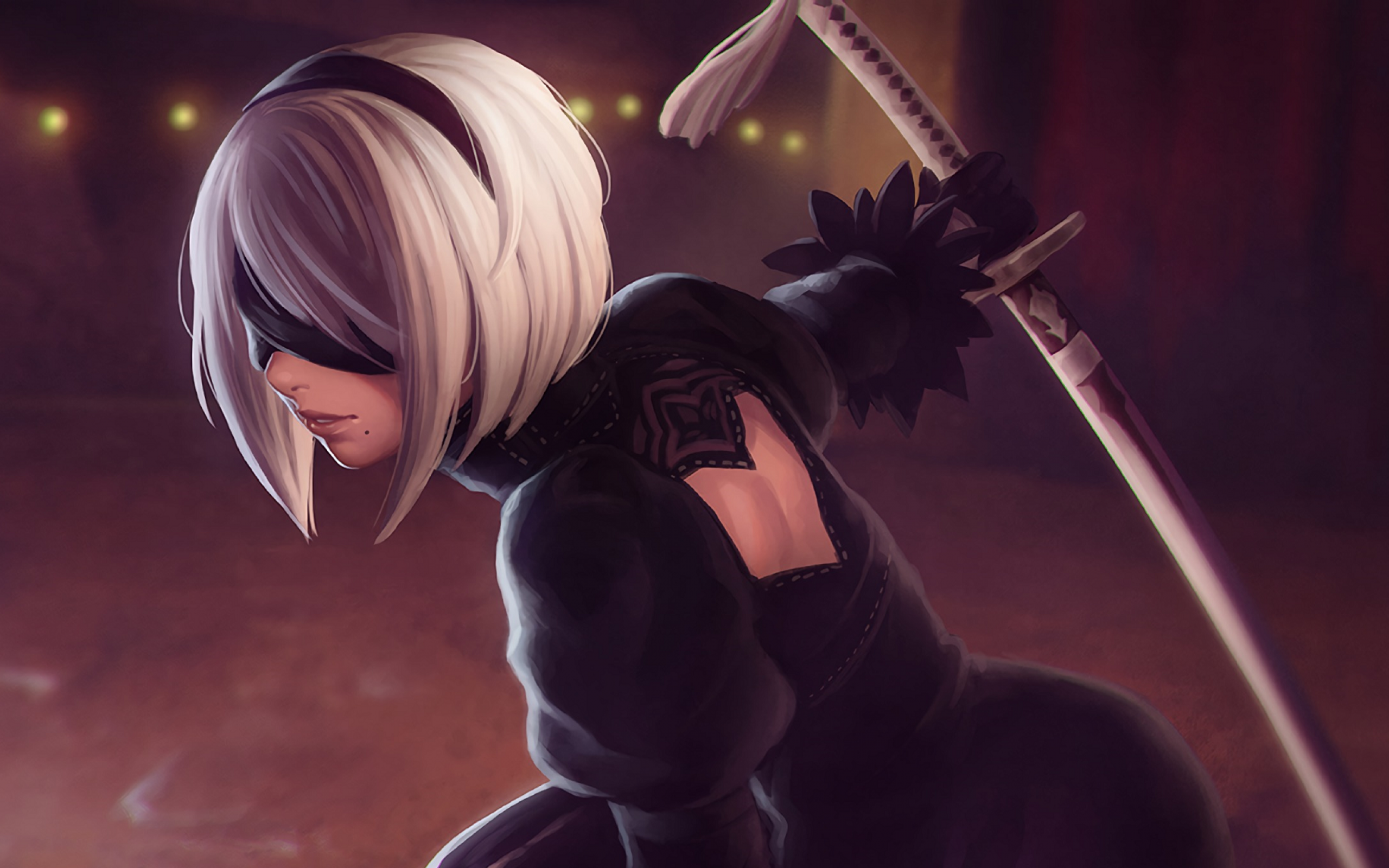 White Short Hair Anime Girl - HD Wallpaper 