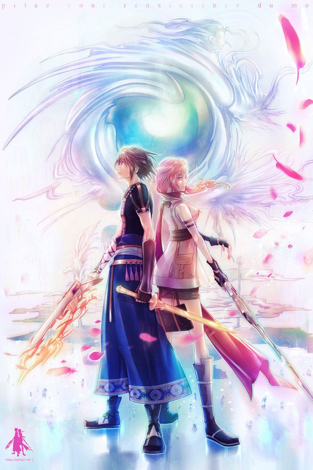 Final Fantasy Phone Background Free Download By Daphne - Final Fantasy Xiii 2 Arts - HD Wallpaper 