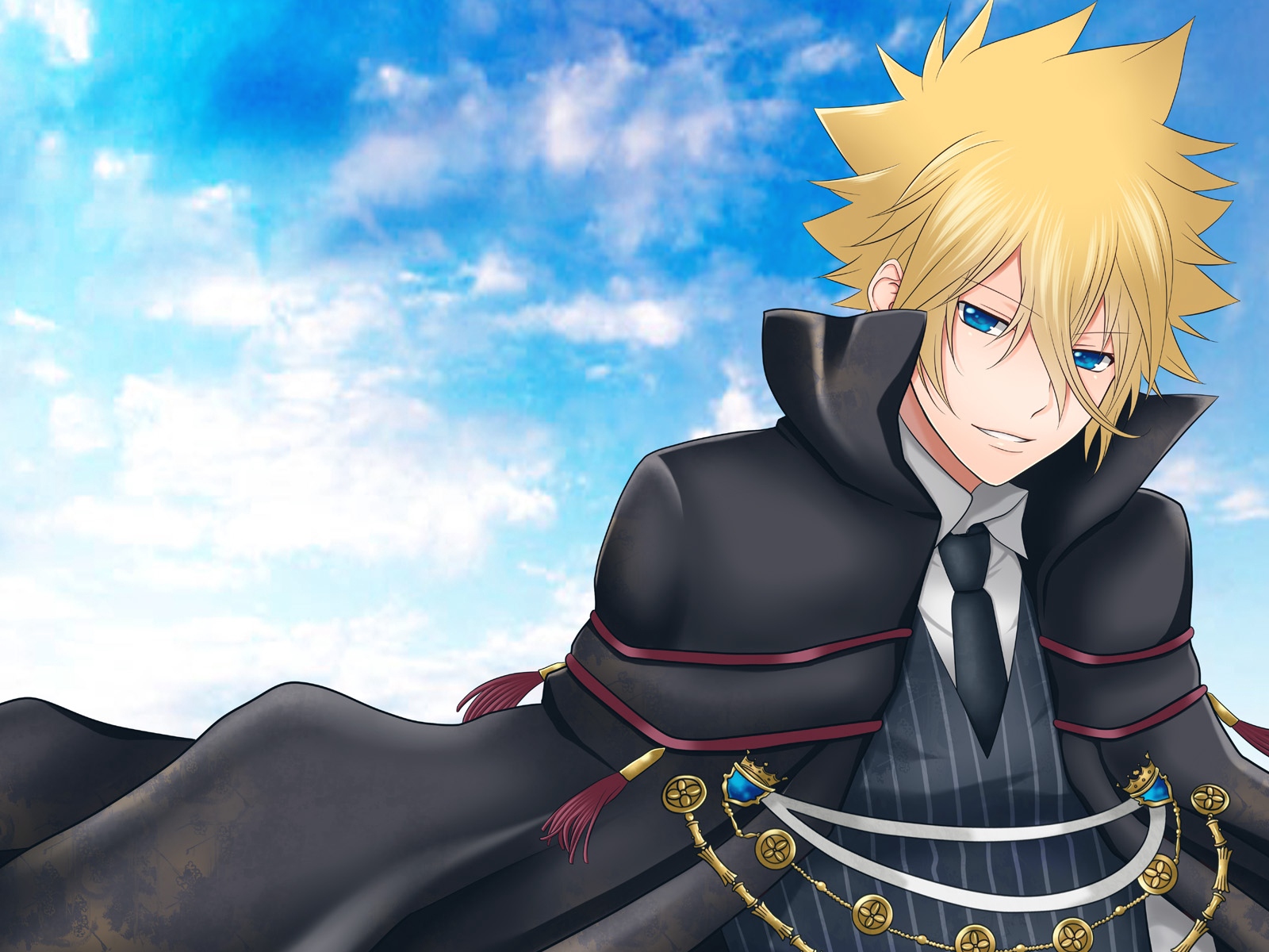 Wallpaper Katekyou Hitman Reborn, Vongola Primo Giotto, - Anime Blond Hair Male - HD Wallpaper 