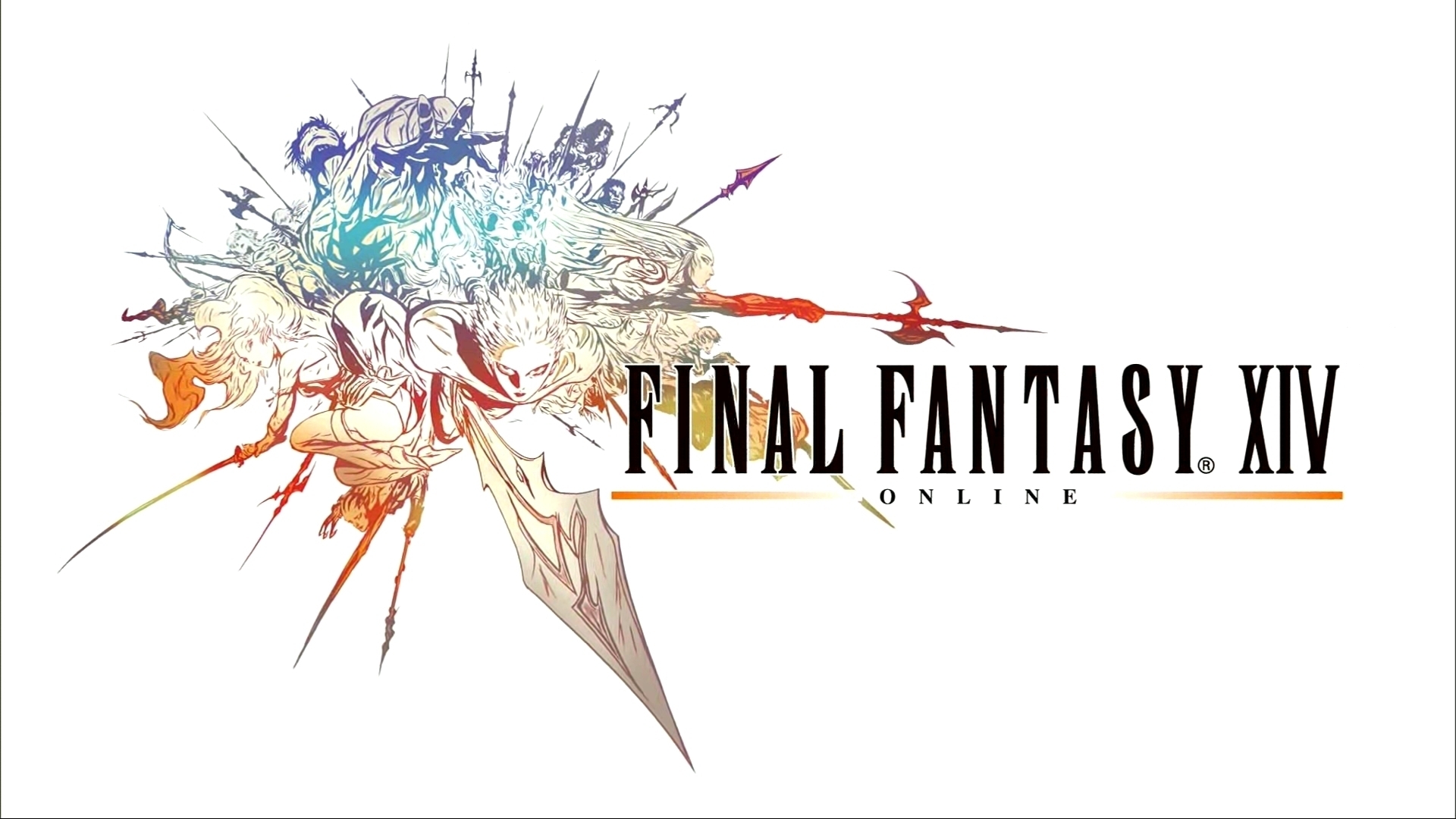 Final Fantasy Xiv Logo Wallpaper - Final Fantasy 14 Logo - HD Wallpaper 