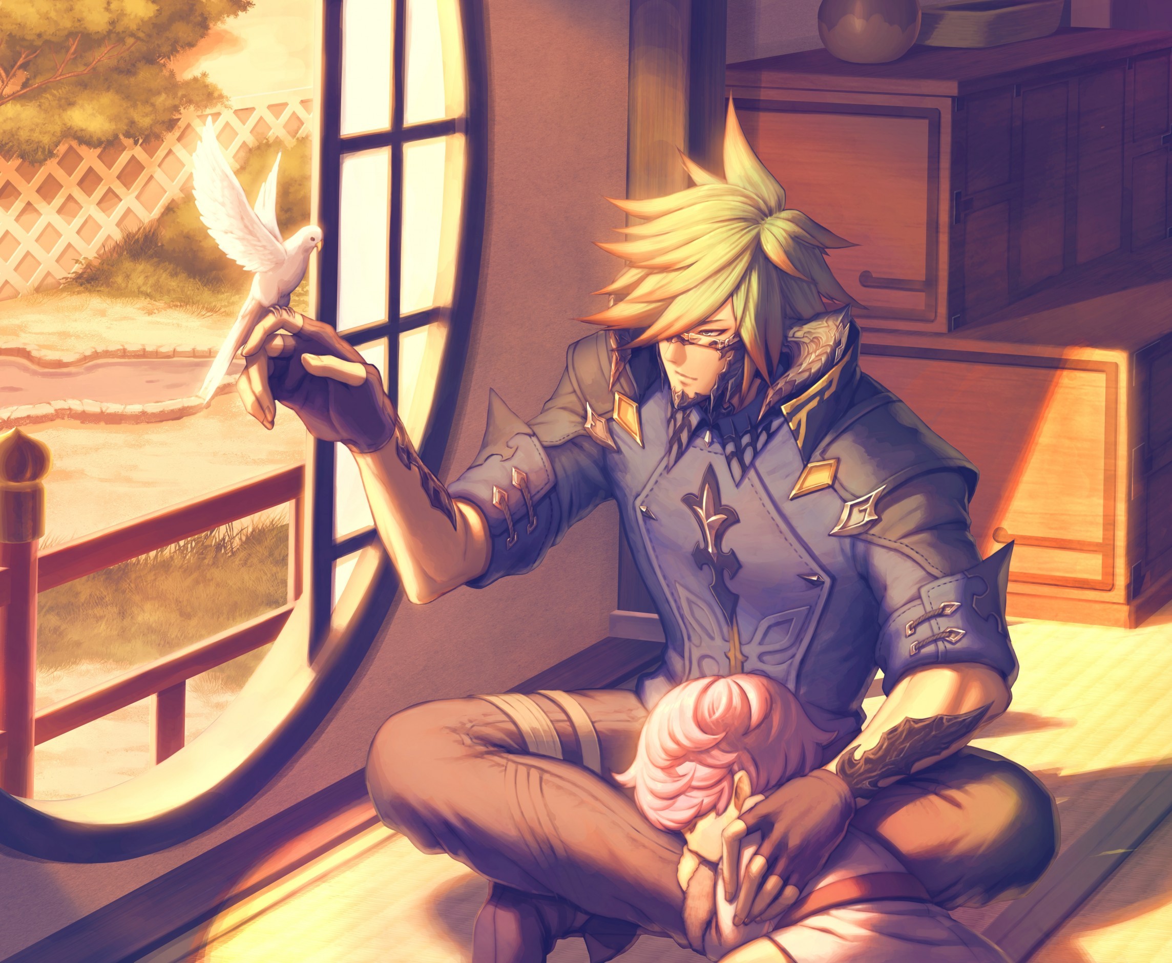 Lalafell, Final Fantasy Xiv, Au Ra, Anime Style, Bird - HD Wallpaper 