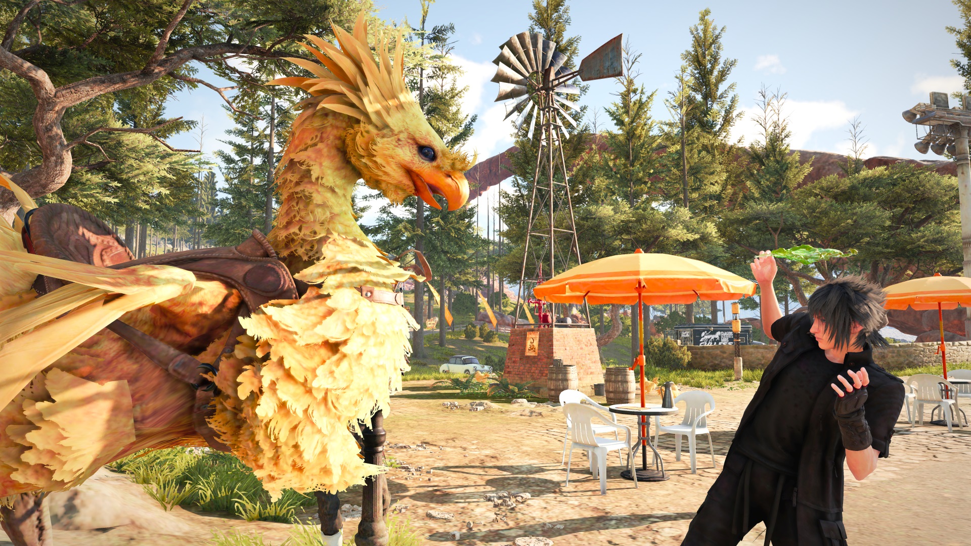 Final Fantasy 15 Running Chocobo - HD Wallpaper 