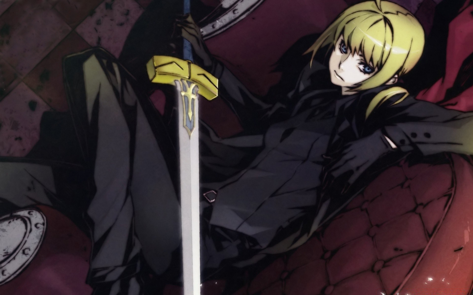 Anime One Offense Wear Adult Portrait - Fate Zero Saber - HD Wallpaper 