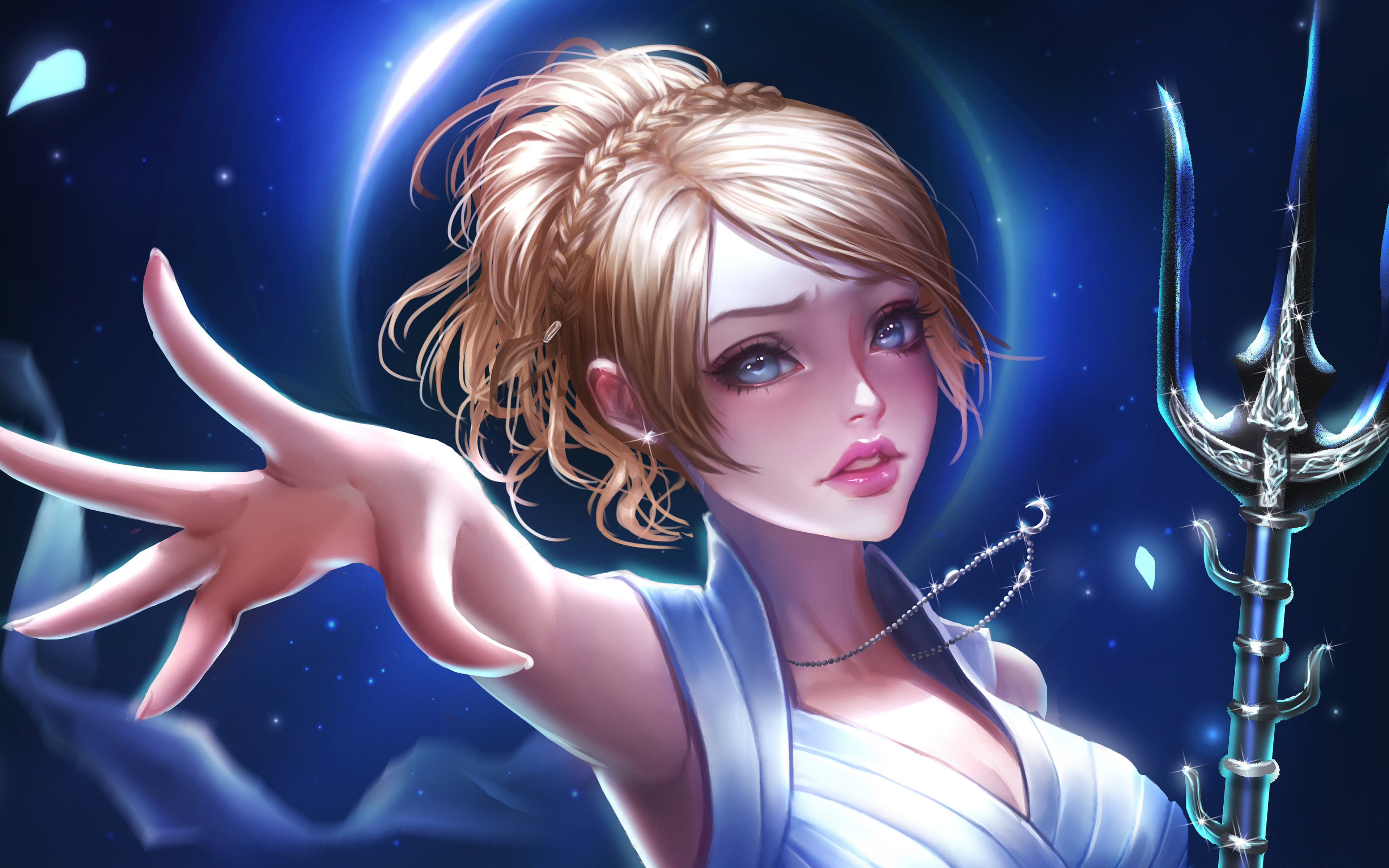 Lunafreya Nox Fleuret, 4k, 2018 Games, Rpg, Final Fantasy - Luna Final Fantasy 15 Fan Art - HD Wallpaper 