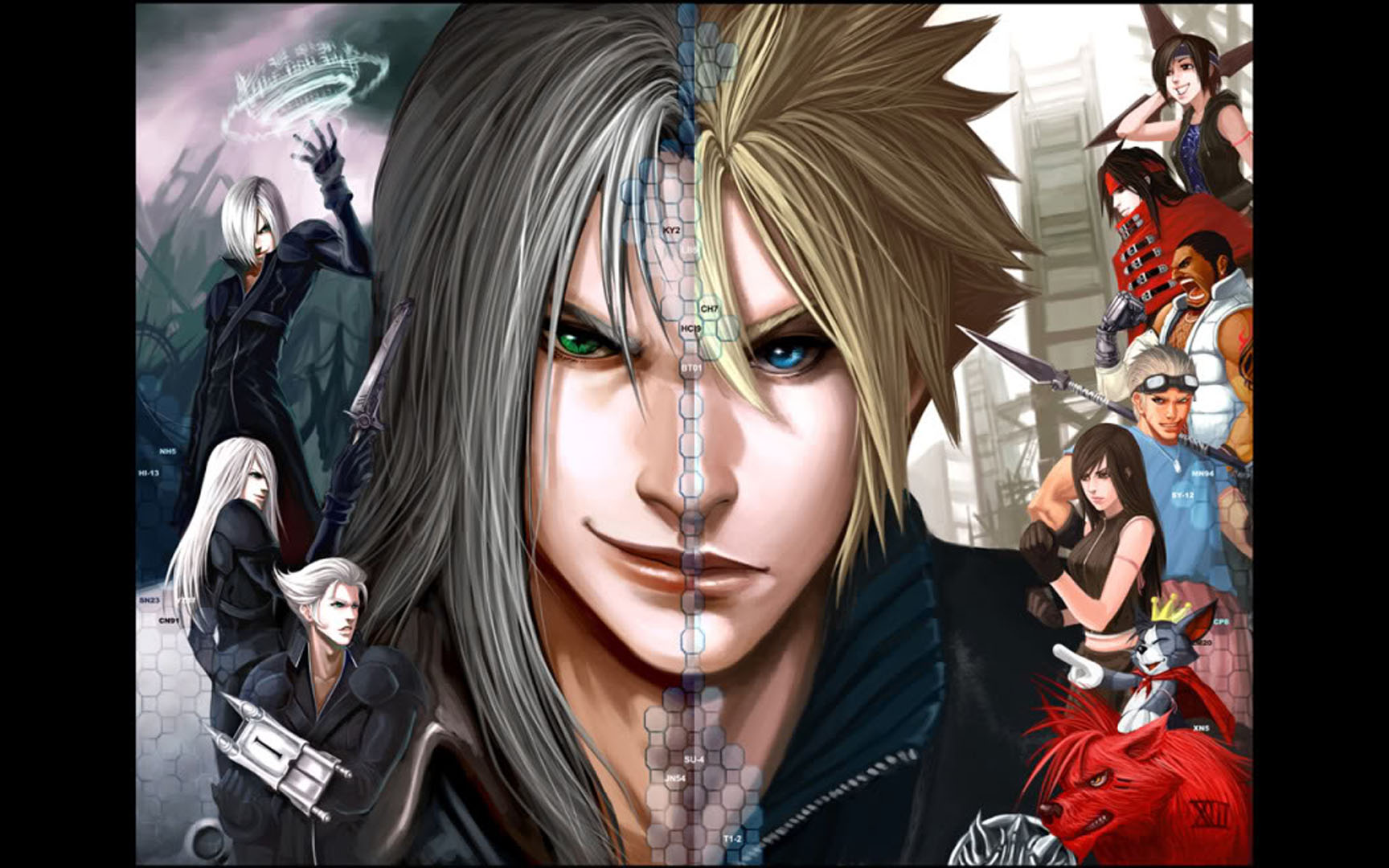 Sephiroth And Cloud Separated At Birth - Anime Final Fantasy 7 - HD Wallpaper 
