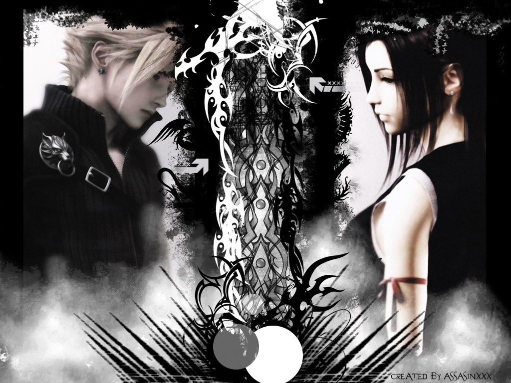 Cloud And Tifa - Final Fantasy 7 Wallpaper Cloud Tifa - HD Wallpaper 