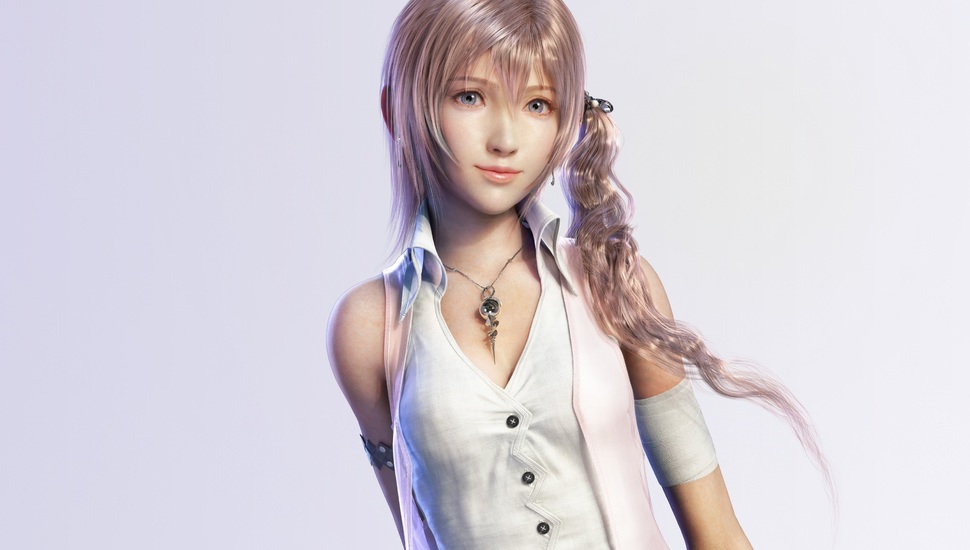 Lightning Farron, 13, Final Fantasy, Background, Xiii, - Final Fantasy Cute Girl - HD Wallpaper 