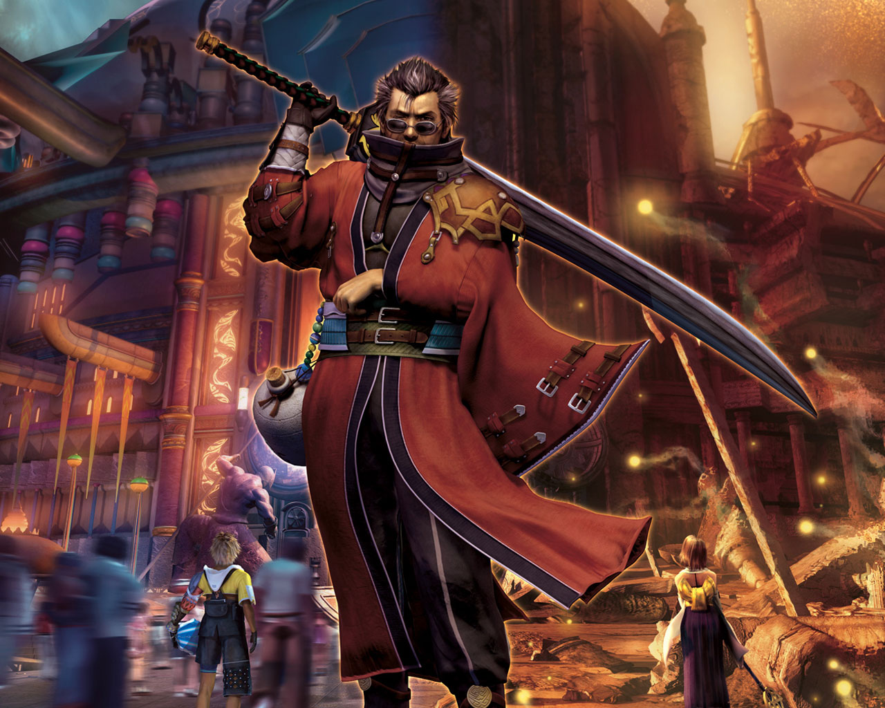 Final Fantasy X Wallpaper Auron - HD Wallpaper 