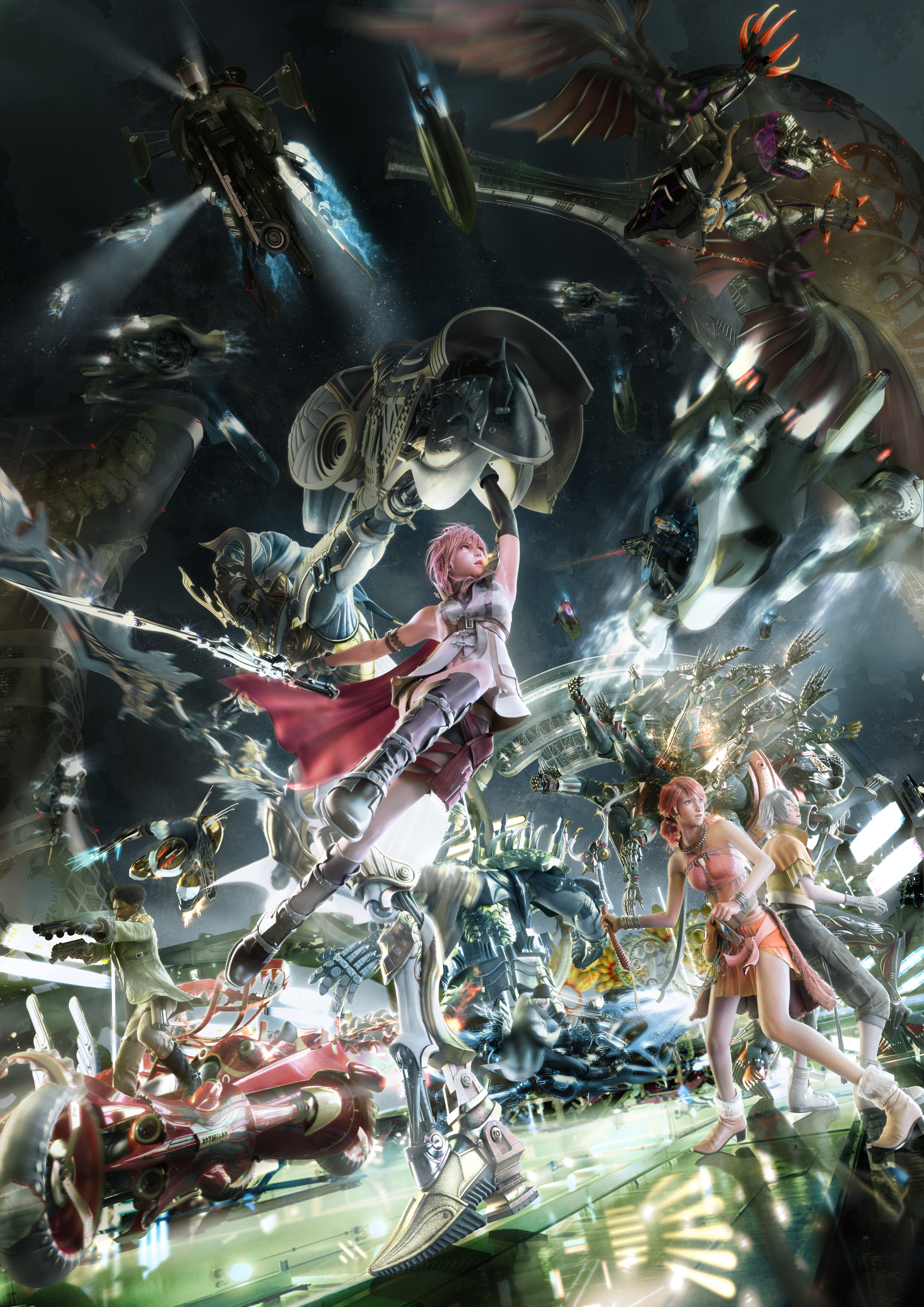 Final Fantasy Xiii Mobile Wallpaper Zerochan Anime - Final Fantasy 13 Artwork - HD Wallpaper 