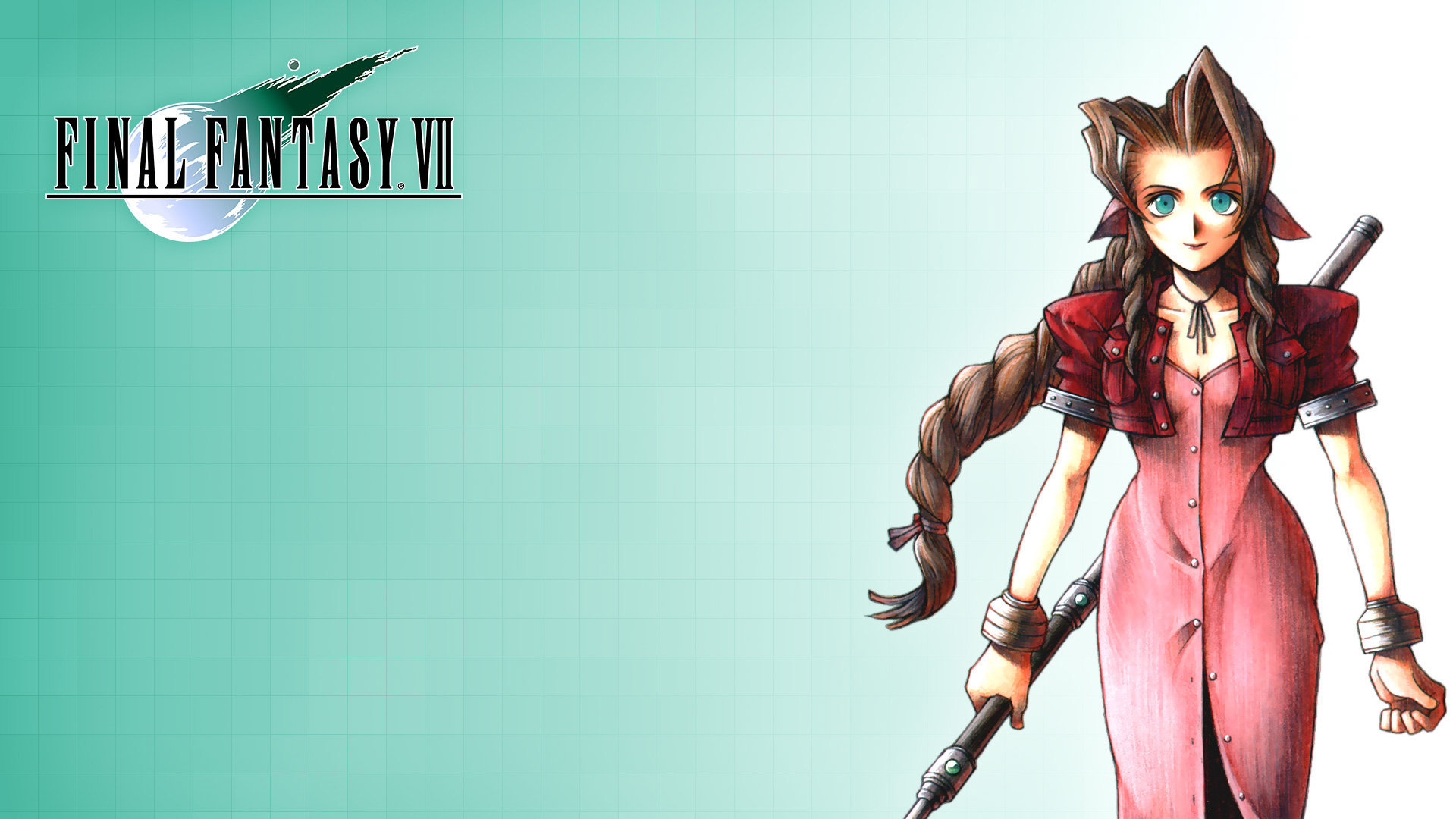 Awesome Final Fantasy Vii Free Background Id - Final Fantasy Vii Wallpaper Aeris - HD Wallpaper 
