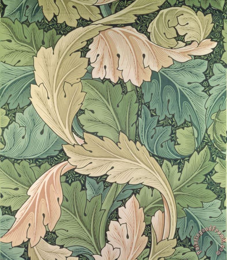 Acanthus Wallpaper Design Painting - William Morris Acanthus Leaf - HD Wallpaper 