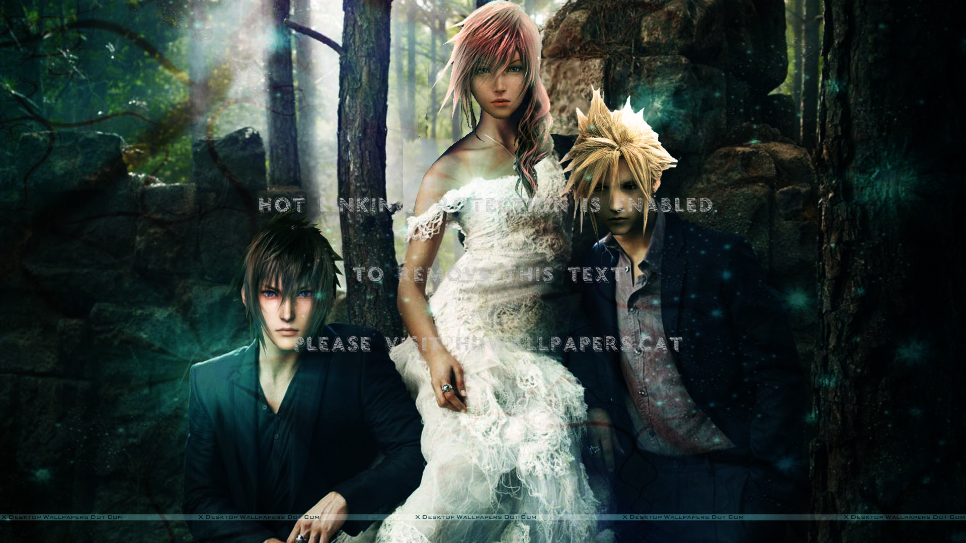 Noctis Lightning Cloud Trio Ffxiii Final Ff7 - Vampire Diaries Seizoen 8 - HD Wallpaper 