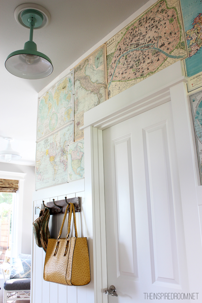 Highly Simple And Creative Diy Wallpaper Ideas To Add - Repurposed Map Art - HD Wallpaper 