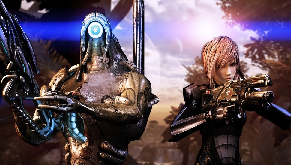 Final Fantasy, Legion, Legion, Collage, Fan Art, Lightning, - Sci Fi Alien Games - HD Wallpaper 