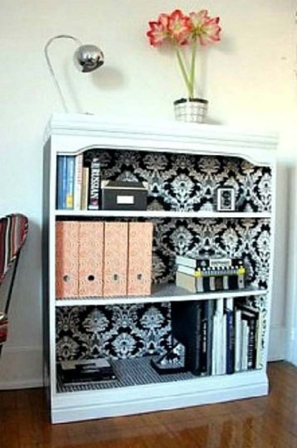 Furniture Makeover Wallpaper - Dress Up A Plain Bookcase - HD Wallpaper 