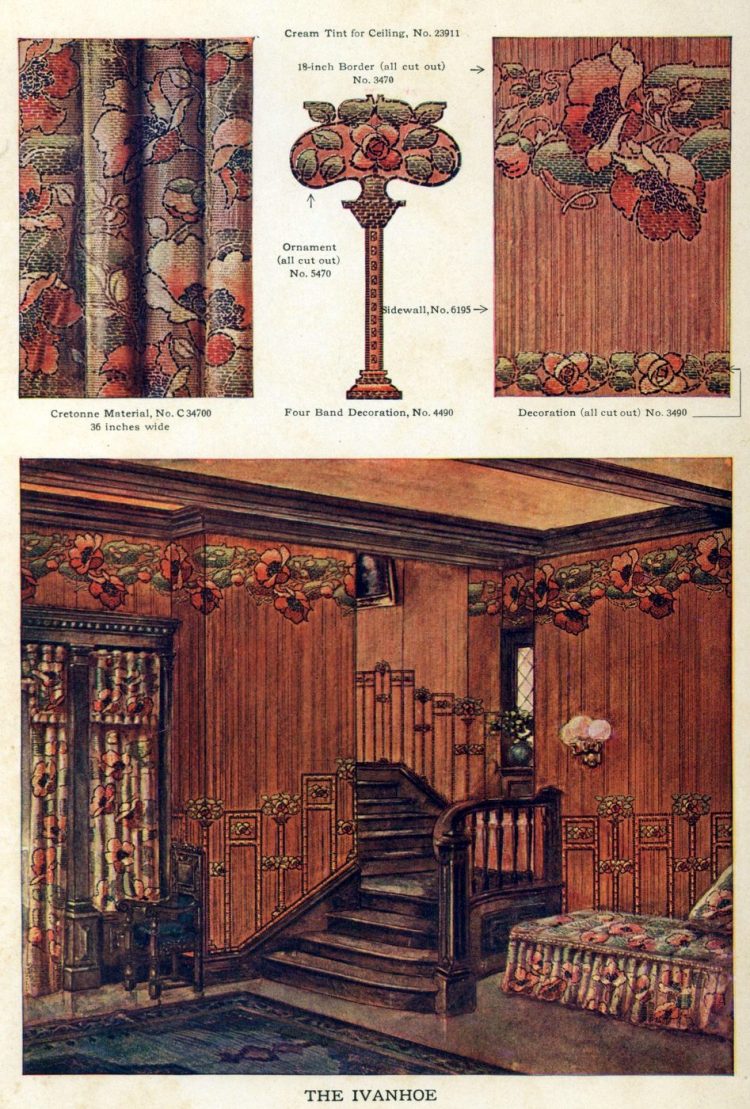 Wallpaper And Interior Decorating Ideas From 1911 - Craft - HD Wallpaper 