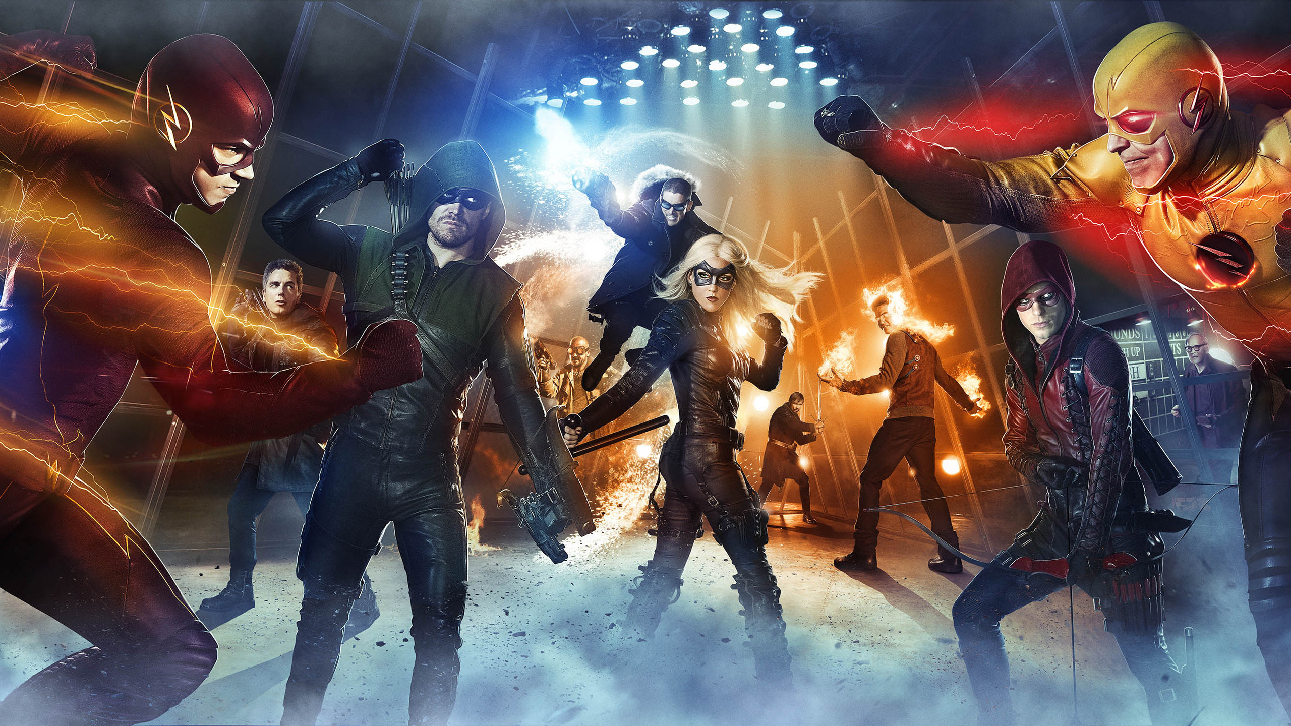 Green Arrow Stephen Amell Â - Flash Background Cw - HD Wallpaper 
