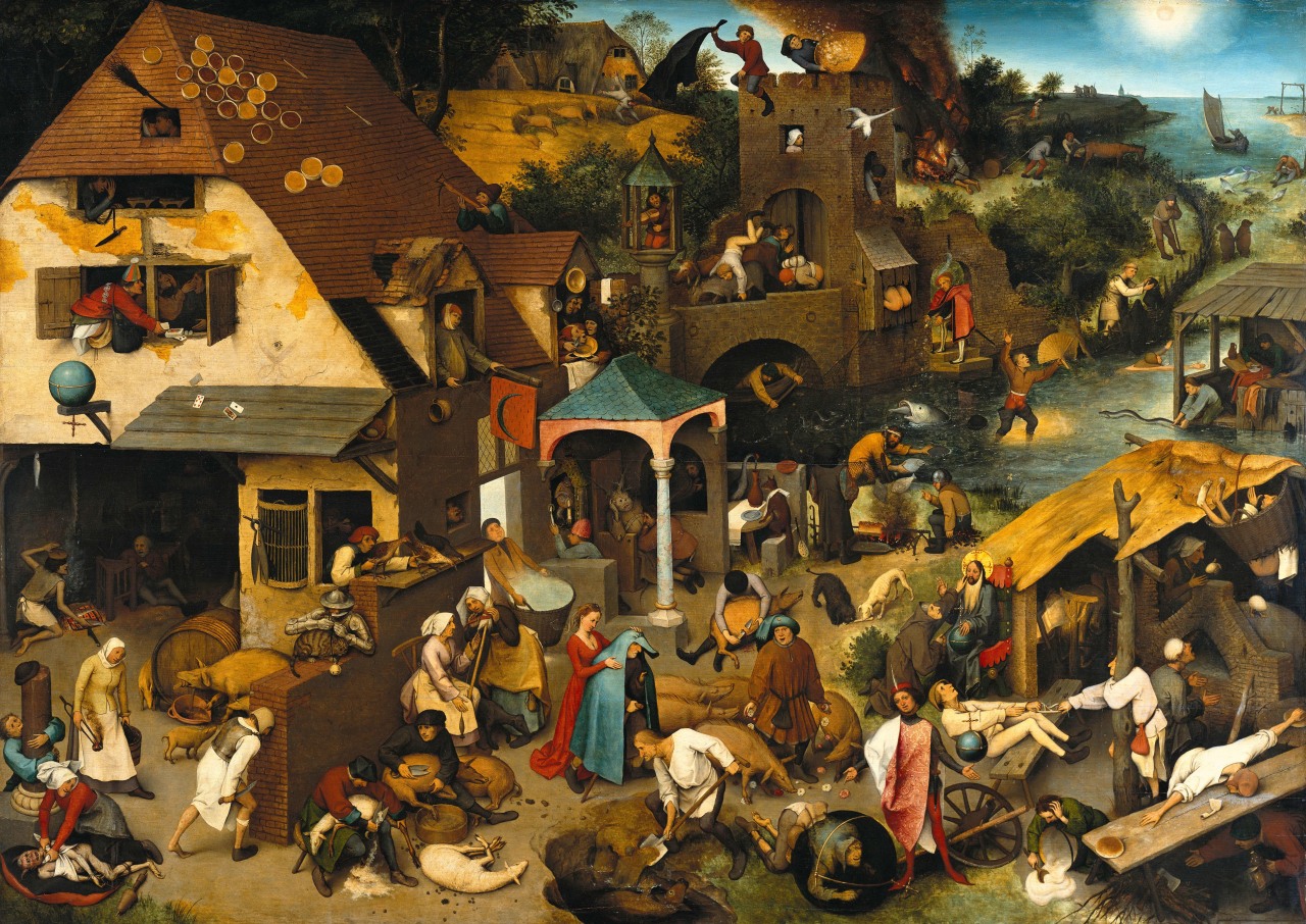 Netherlandish Proverbs By Pieter Bruegel The Elder
download - Pieter Bruegel Netherlandish Proverbs 1559 - HD Wallpaper 