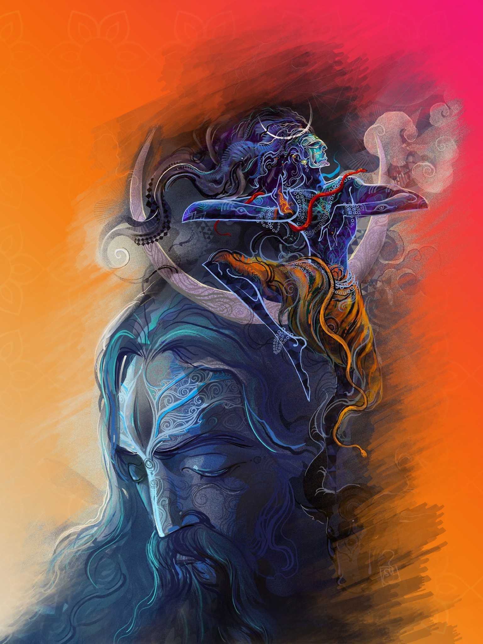 Indian God, Lord Shiva, Digital Art - Best Wallpaper On Shiva - HD Wallpaper 