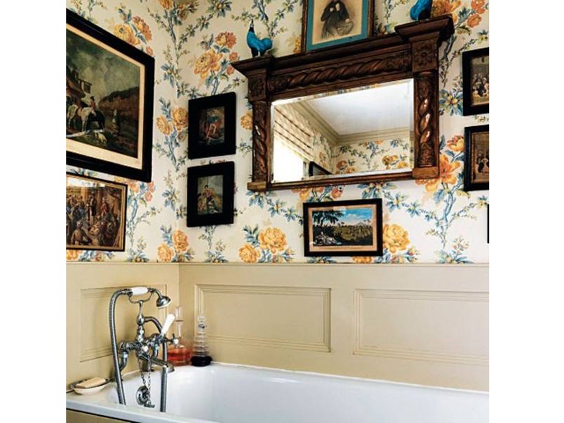 Revamp Your Luxury Bathroom Decor With Unique Wallpapers - Colefax And Fowler Bathroom - HD Wallpaper 