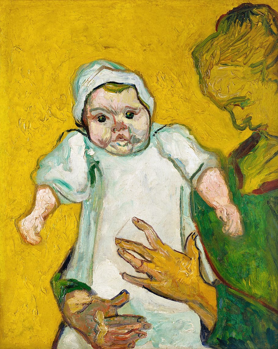 Antique, Art, Artwork, Baby, Detailed, Dutch, Famous, - Vincent Van Gogh Baby Painting - HD Wallpaper 