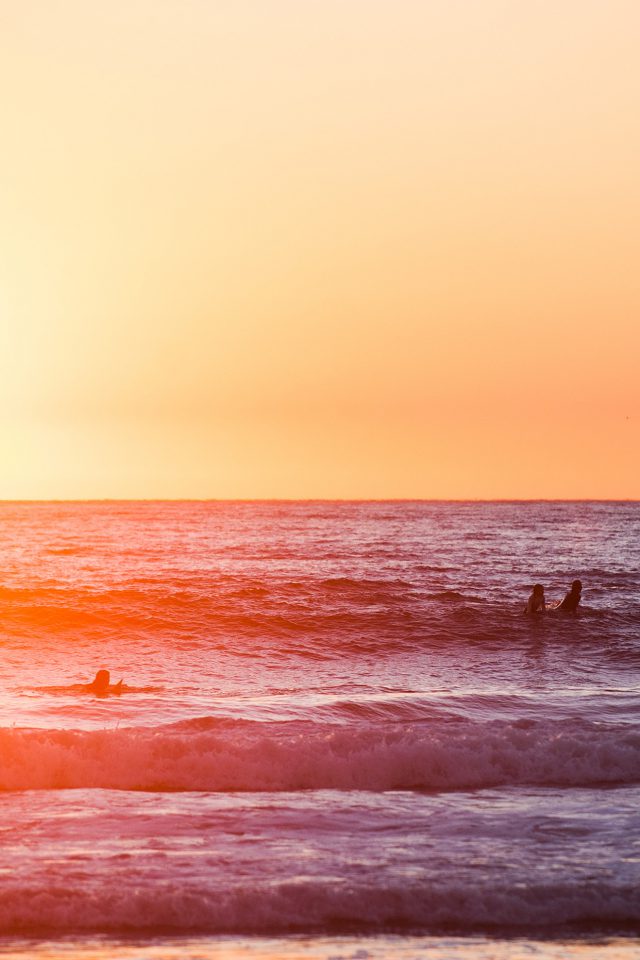 Sea California Beach Sunset Nature Art Ocean Iphone - Iphone Wallpaper California Sky - HD Wallpaper 