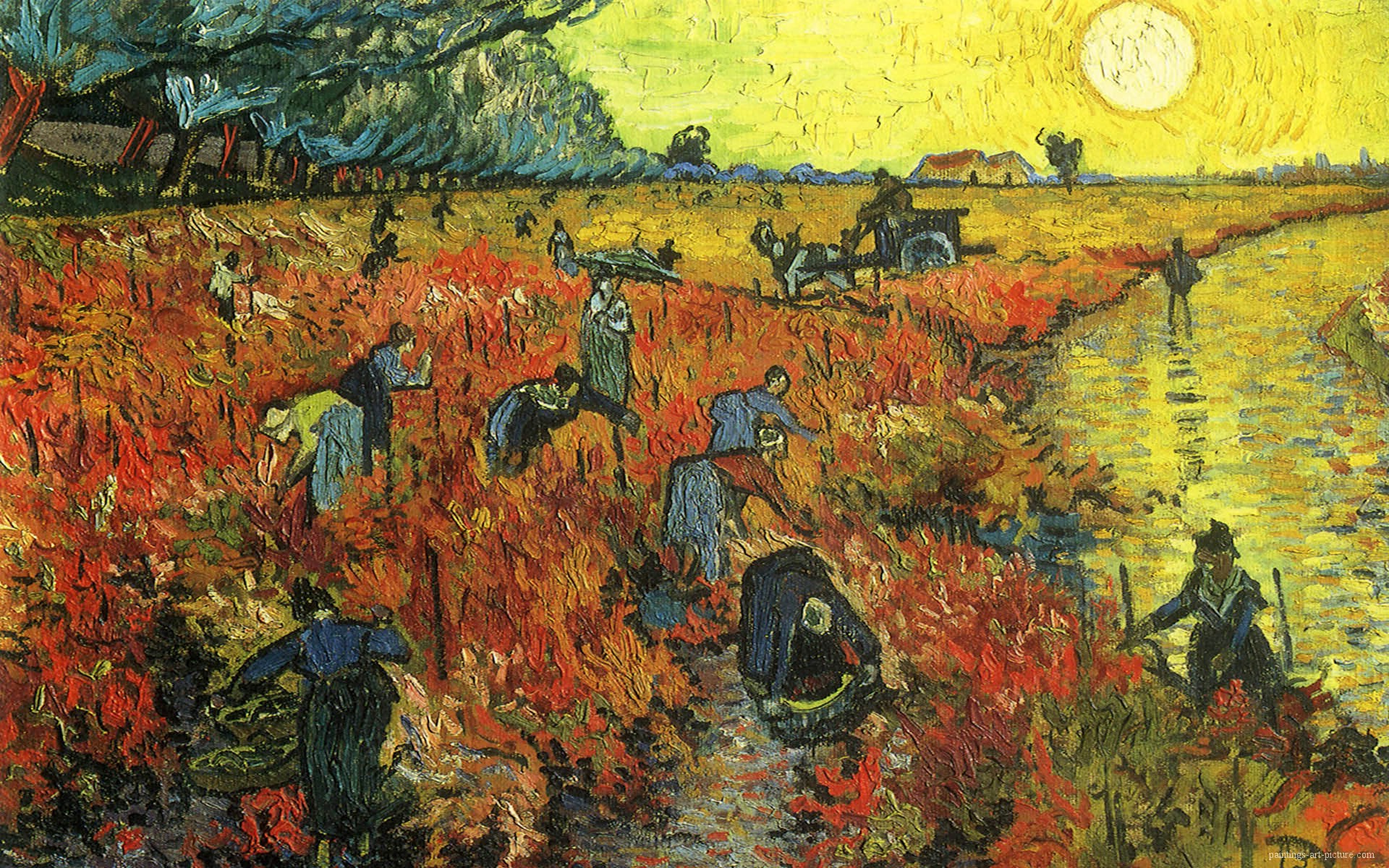 Vincent Van Gogh Paintings Hd - HD Wallpaper 