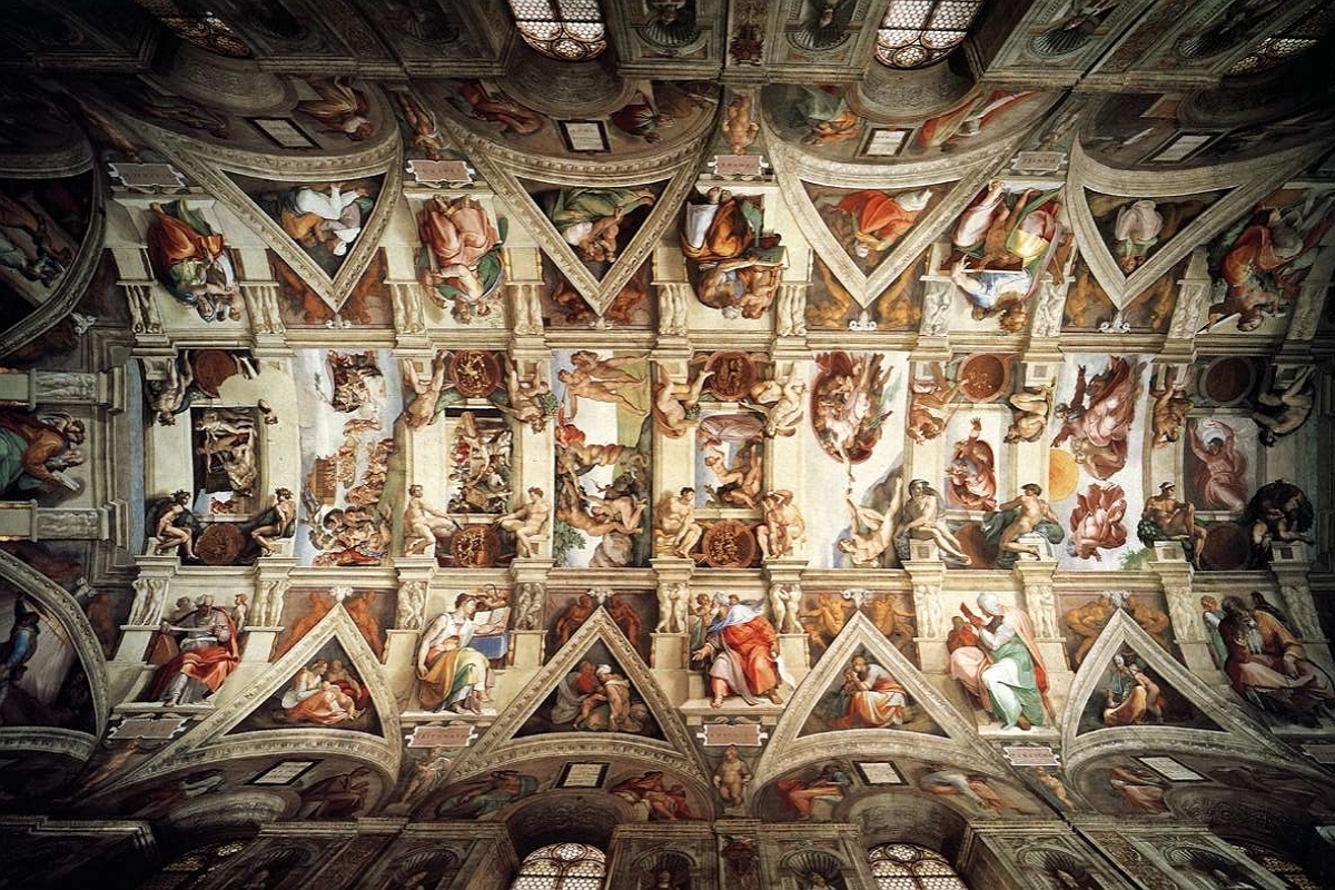 Italian Renaissance Wallpaper - Sistine Chapel - HD Wallpaper 