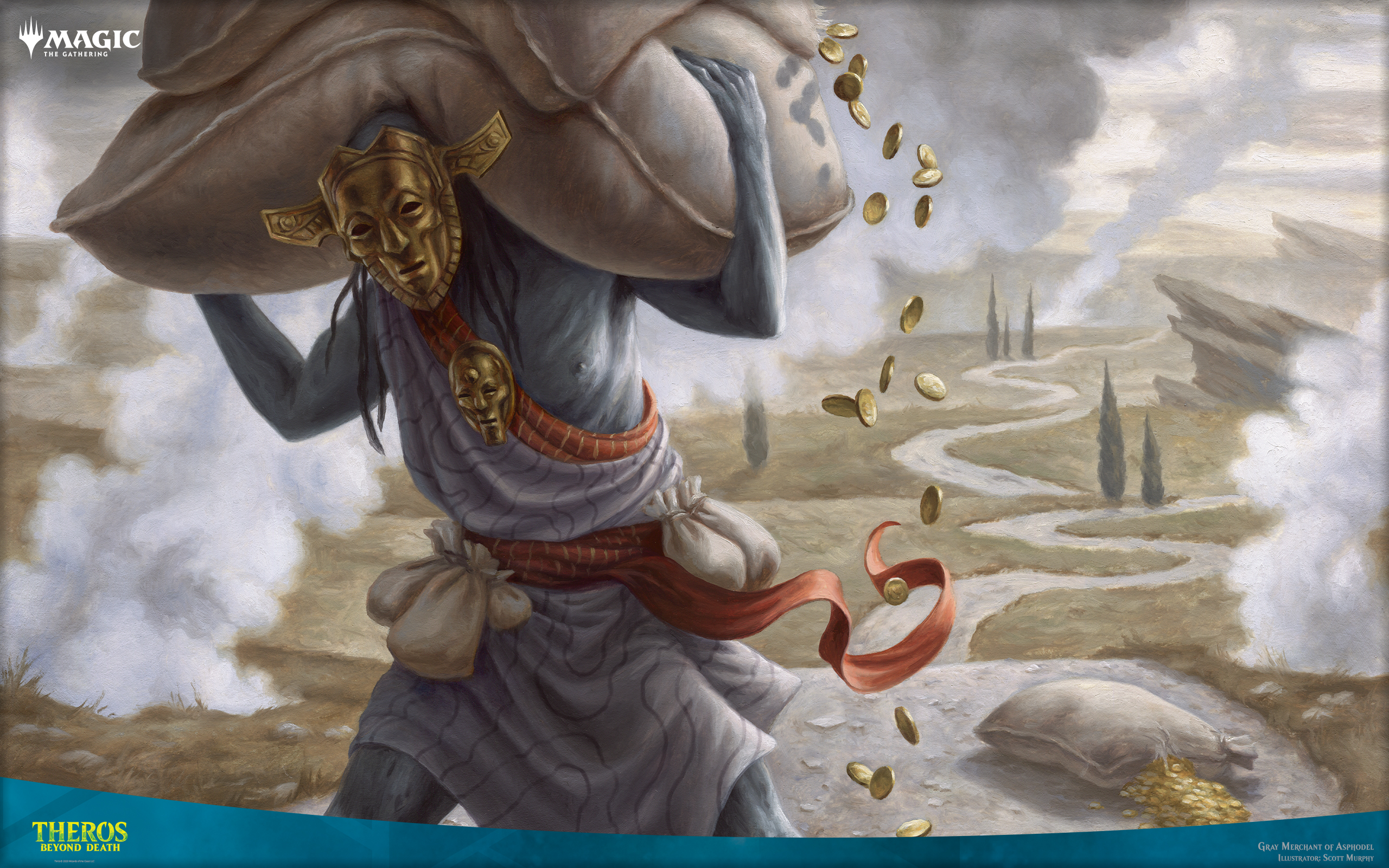 Gray Merchant Of Asphodel Theros Beyond Death - HD Wallpaper 